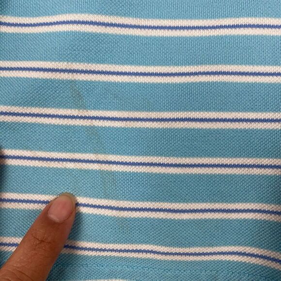 Vineyard Vines Men's size XL Blue Polo Shirt, Classic White Stripes 100% Cotton - Picture 7 of 12